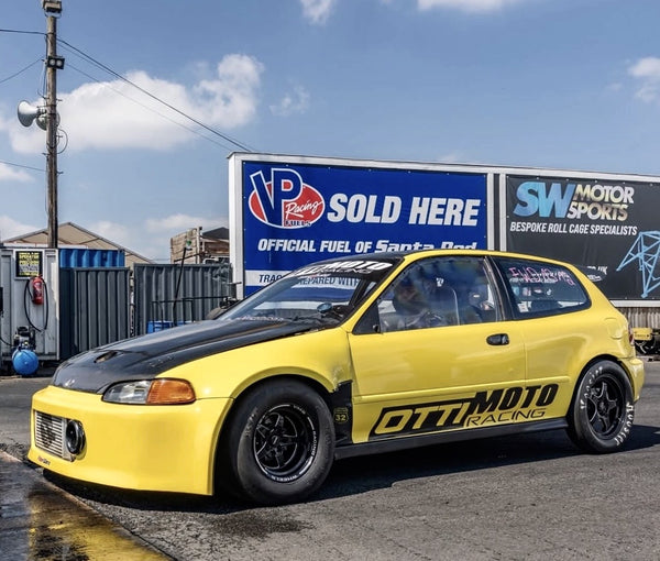 FRONT and REAR DRAG RACE V-STAR 4 LUG WHEEL SET 13X9 & 15X3.5 4X100/114.3 GREAT FOR HONDA CIVIC CRX ACURA INTEGRA // PART # VWST001 VWST003