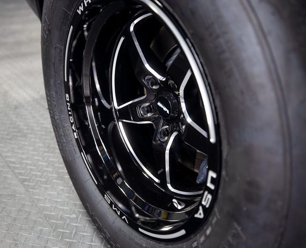 STREET DRAG PACK RACE FRONT & REAR DRAG PACK V-STAR WHEELS 17x11 (+2 OFFSET) & 18X5 5X115 (-30 OFFSET) FOR 2019-2020 WIDEBODY DODGE CHARGER, CHALLENGER, DEMON INCLUDING SRT 392 & HELLCAT, WILL FIT DEMON 170 // PART # VWST032 & VWST064