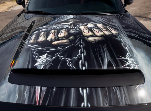 STREET DRAG PACK RACE FRONT & REAR DRAG PACK V-STAR WHEELS 17x11 (+2 OFFSET) & 18X5 5X115 (-30 OFFSET) FOR 2019-2020 WIDEBODY DODGE CHARGER, CHALLENGER, DEMON INCLUDING SRT 392 & HELLCAT, WILL FIT DEMON 170 // PART # VWST032 & VWST064