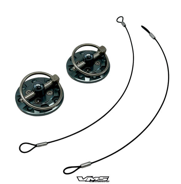 UNIVERSAL DUMMY FAKE RACING HOOD PIN APPEARANCE KIT FOR HOOD OR TRUNK // PART # HP0200