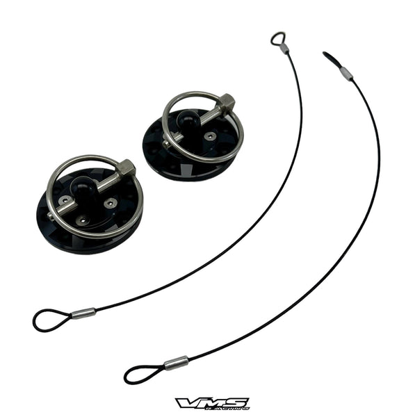 UNIVERSAL DUMMY FAKE RACING HOOD PIN APPEARANCE KIT FOR HOOD OR TRUNK // PART # HP0200