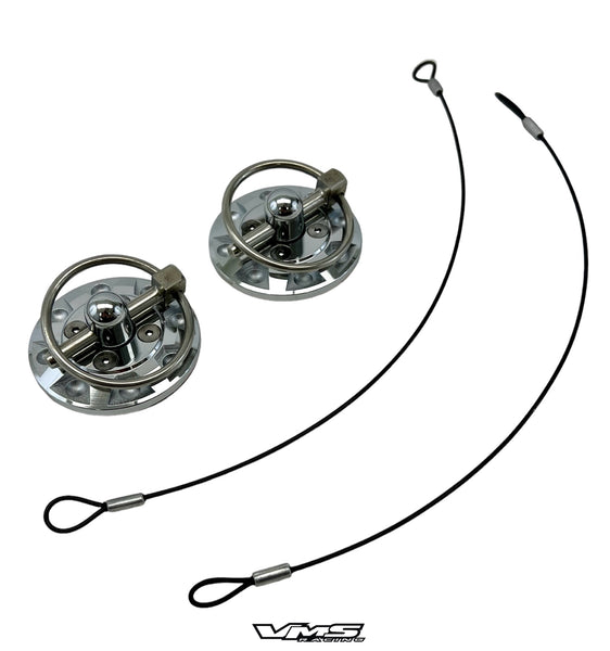 UNIVERSAL DUMMY FAKE RACING HOOD PIN APPEARANCE KIT FOR HOOD OR TRUNK // PART # HP0200