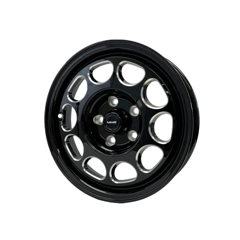 FRONT DRAG RACE 5 LUG 10 HOLE PHONE DIAL WHEEL 15x3.5 5x114.3 (5x4.5