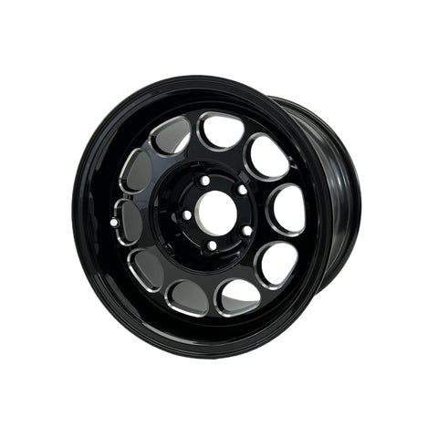 STREET OR DRAG RACE 5 LUG 10 HOLE PHONE DIAL WHEEL 15x10 5x114.3 (5x4.5