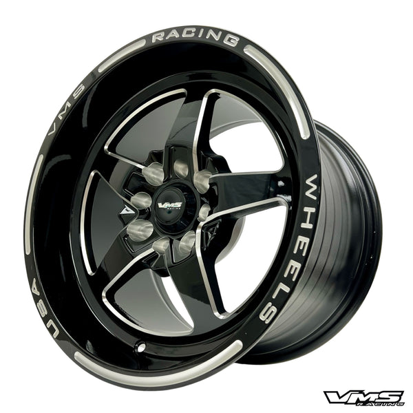 STREET or DRAG RACE V-STAR WHEEL 15x10 4X100 / 4X108 20 OFFSET (6.3 " BACKSPACING) GREAT FOR FOX BODY MUSTANG // PART # VWST085