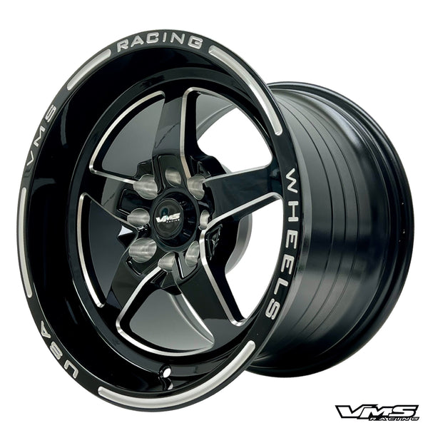 STREET or DRAG RACE V-STAR WHEEL 15x10 4X100 / 4X108 20 OFFSET (6.3 " BACKSPACING) GREAT FOR FOX BODY MUSTANG // PART # VWST085