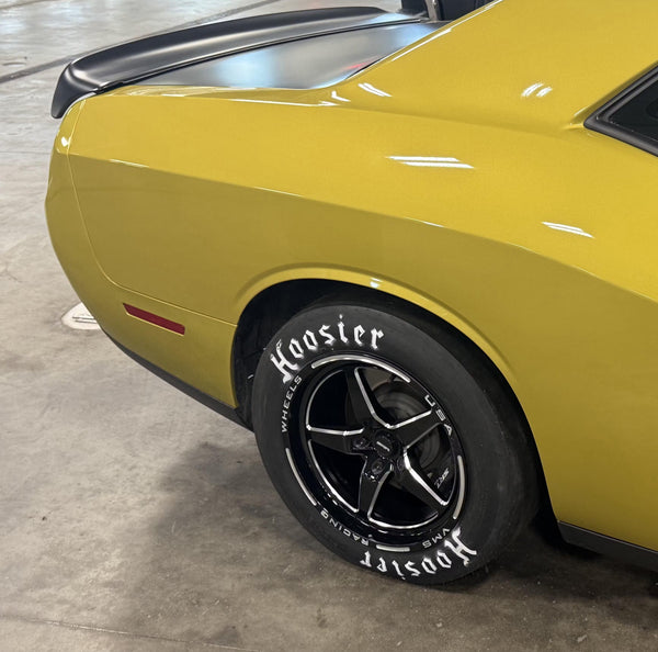 STREET DRAG RACE FRONT or REAR V-STAR WHEEL 18x9.5 (22 OFFSET) 5x115 FOR 2006-2021 DODGE CHARGER, CHALLENGER, INCLUDING THE DEMON REAR ONLY OF SRT 392 & HELLCAT // PART # VWST046