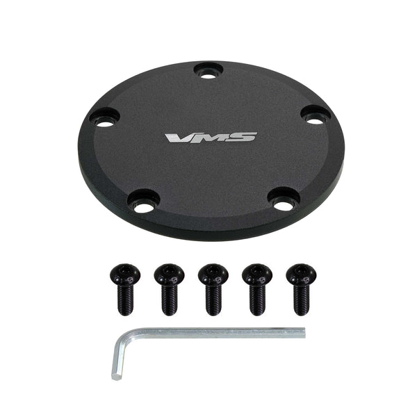 HORN DELETE PLATE KIT FOR 6 and 5 BOLT HUBS for use on VMS RACING ALUMINUM STEERING WHEELS: APEX GLADIATOR  FURY and PRODIGY // PART # SW650 (5 BOLT) or SW750 (6 BOLT)