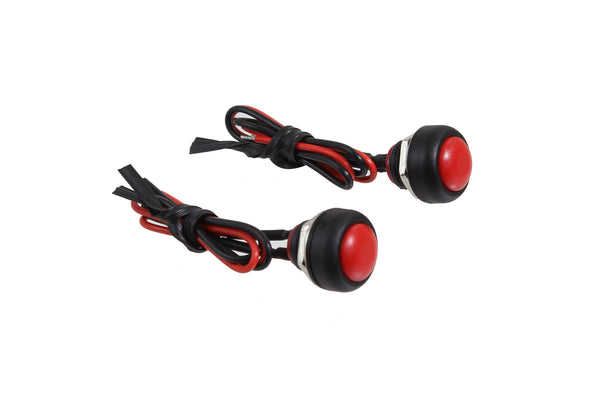 DUAL (2) MOMENTARY ON PUSH BUTTONS for ADAPTER PLATE BRACKET KIT that is used on APEX GLADIATOR FURY and PRODIGY ALUMINUM STEERING WHEELS for TRANSBRAKE/LINE LOCK // PART # SW175