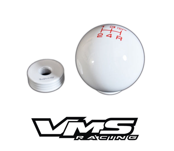 FUCKIN FAST SHIFT KNOB 5 & 6 SPEED 2" DIAMETER AVAILABLE IN BLACK RED OR WHITE 10x1.5 10x1.25 12x1.25 12x1.75 & 16x1.5 THREADS HONDA CIVIC ACURA INTEGRA MUSTANG CAMARO