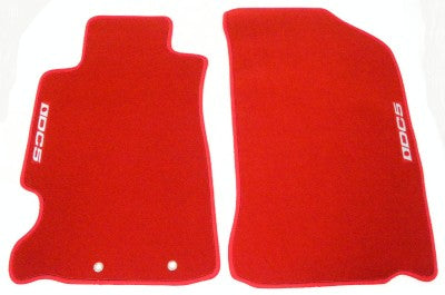 CUSTOM FIT FLOOR MATS 02-06 ACURA RSX DC5 LOGO COLORS: BLACK or RED