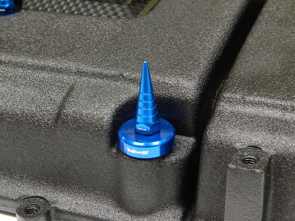 HONDA/ACURA BILLET ALUMINUM B16 B18 B20 H22 K20 K24 VTEC & NON VTEC VALVE COVER SPIRAL SPIKE NUTS BOLTS 8 PIECES