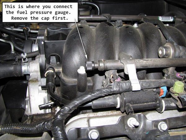 60 PSI Liquid Filled Fuel Pressure Gauge 0-60 PSI WITH Adapter for LS engines /LT1 (92-97) and L98 (TPI)