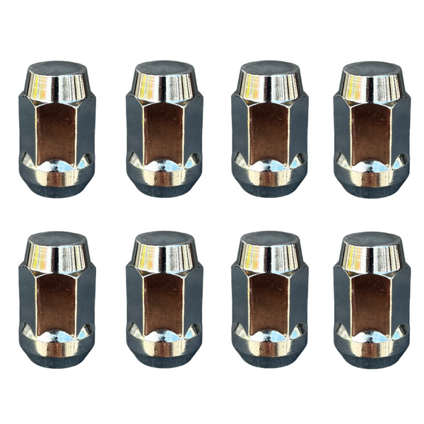 STREET/STRIP CLOSED END FORGED STEEL LUG NUTS FOR VMS RACING WHEELS 60 DEGREE BULGE ACORN SET OF 20
