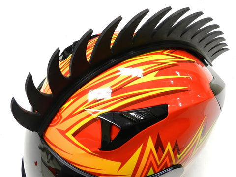Motorcycle Helmet Mohawk Spike Strip ANGLED SPIKES