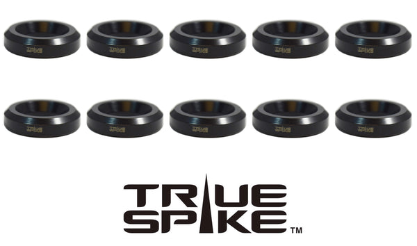 FLAT SEAT WHEEL ADAPTER WASHER TO STANDARD 60 DEGREE TAPERED TRUE SPIKE LUG NUT FORD F250 F350 CHEVY/GMC SILVERADO SIERRA DODGE RAM FOR DUALLY WHEEL // PART # LGW001