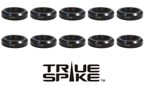 FLAT SEAT WHEEL ADAPTER WASHER TO STANDARD 60 DEGREE TAPERED TRUE SPIKE LUG NUT FORD F250 F350 CHEVY/GMC  SILVERADO SIERRA DODGE RAM FOR DUALLY WHEEL // PART # LGW001
