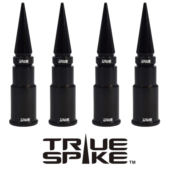UNIVERSAL SPIKE SPIKED BILLET ALUMINUM AIR TIRE RIM WHEEL VALVE STEM CAP COVER KIT AVAILABLE IN MANY COLORS // PART # WVC005 WVC007