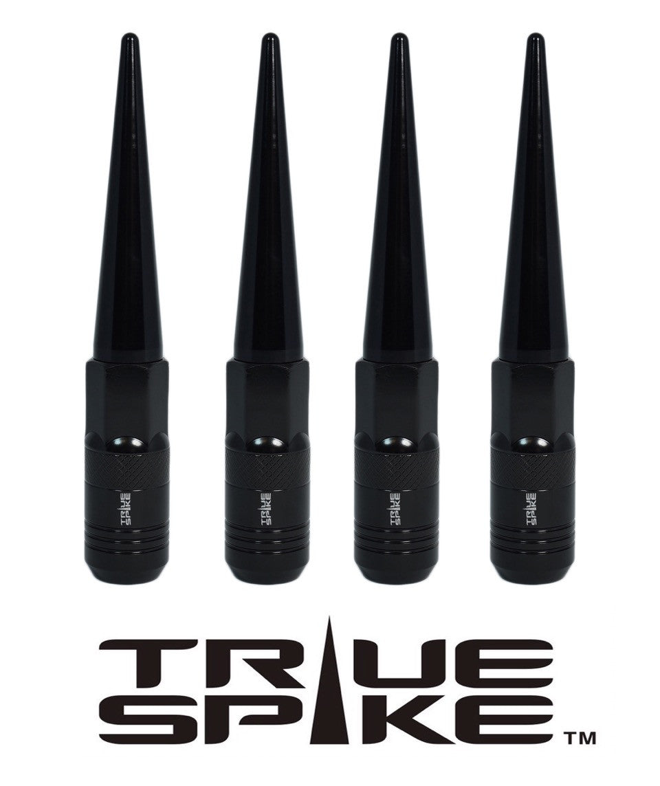 1/2-20 124MM LONG EXTENDED SPIKE STEEL TUNER LUG NUTS WITH ANODIZED ALUMINUM CAP // CAP: 16MM DIAMETER 73MM HEIGHT PART NUMBER LGC002