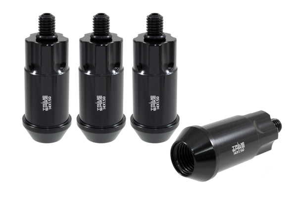 TRUE SPIKE ACORN ANTI-THEFT WHEEL LOCK LOCKING LUG NUTS CNC MACHINED FORGED STEEL