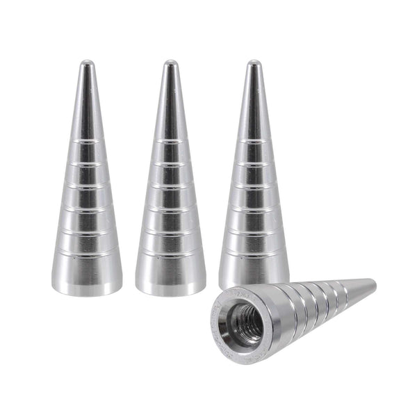 SPIRAL SPIKE LUG NUT CAPS CNC MACHINED BILLET ALUMINUM, MANY FINISHES TO CHOOSE FROM // DIAMETER: 16MM LENGTH: 51MM PART # LGC006