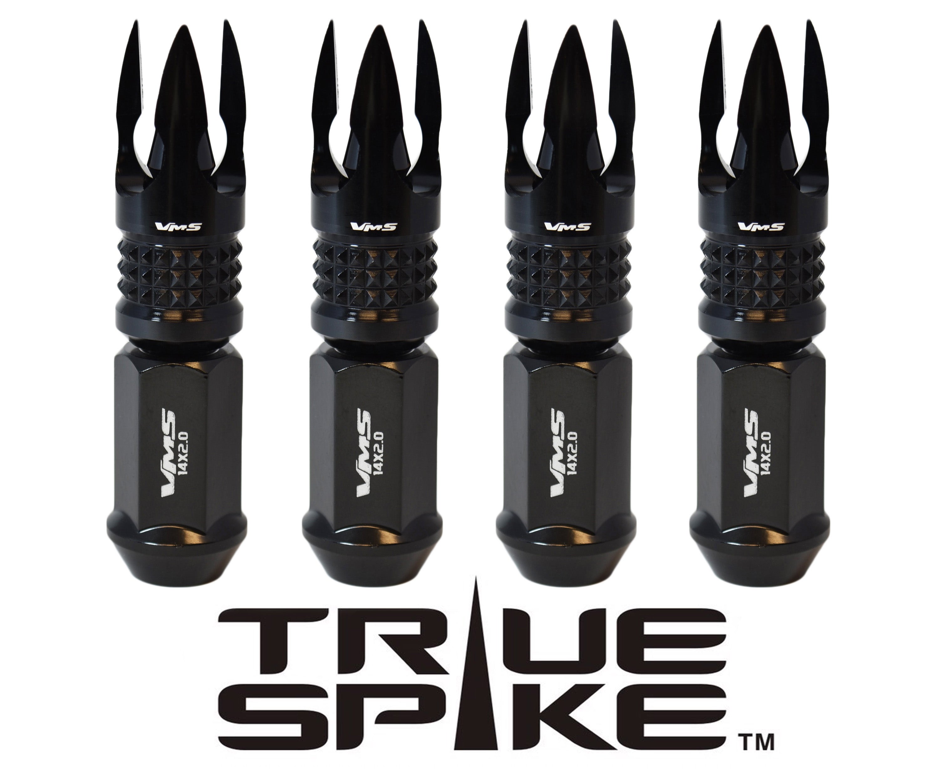14X1.5 MM 101MM LONG CNC MACHINED POSEIDON SPIKE LUG NUTS ANODIZED ALUMINUM CAP 00- UP CHEVROLET SILVERADO TAHOE GMC SIERRA 12-UP DODGE RAM 15-UP F150 // 20MM CAP DIAMETER 51MM CAP LENGTH PART # LGC007