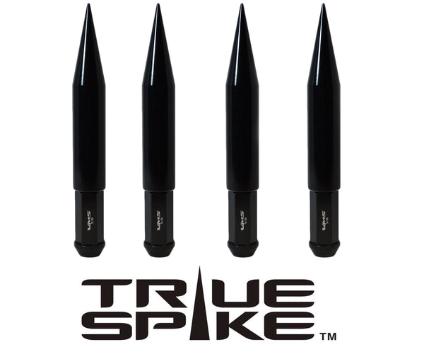 14X1.5 MM 187 MM 7.5" LONG STEEL LUG NUTS BIG FAT SPIKE ANODIZED ALUMINUM CAPS TRUCK LENGTH 00- UP CHEVROLET SILVERADO TAHOE GMC SIERRA 12-UP DODGE RAM 15-UP F150 // // CAP:  25MM DIAMETER 136MM LENGTH PART # LGC015