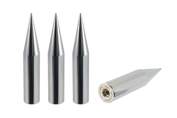 SPIKE 2ND DESIGN "BIG FAT SPIKE" 5.5 INCHES LONG LUG NUT CAPS CNC MACHINED BILLET ALUMINUM, MANY FINISHES TO CHOOSE FROM // DIAMETER: 25MM LENGTH: 136MM PART # LGC015