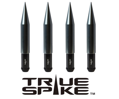 9/16-18 187 MM 7.5 LONG CNC MACHINED FORGED STEEL LUG NUTS BIG FAT SPIKE ALUMINUM CAP TRUCK LENGTH 65-87 CHEVROLET (8 LUG) C20 C30 K20 K30 GMC 02-11 DODGE RAM 80-98 FORD F250 F350 // CAP:  25MM DIAMETER 136MM LENGTH PART # LGC015