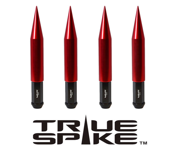14X1.5 MM 187 MM 7.5" LONG STEEL LUG NUTS BIG FAT SPIKE ANODIZED ALUMINUM CAPS TRUCK LENGTH 00- UP CHEVROLET SILVERADO TAHOE GMC SIERRA 12-UP DODGE RAM 15-UP F150 // // CAP:  25MM DIAMETER 136MM LENGTH PART # LGC015