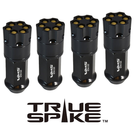 14X1.5 MM 81MM LONG REVOLVER BULLETS FORGED STEEL LUG NUTS WITH ANODIZED ALUMINUM CAP 00- UP CHEVROLET SILVERADO TAHOE GMC SIERRA 12-UP DODGE RAM 15-UP F150 // CAP: 25MM DIAMETER 30MM HEIGHT PART # LGC045