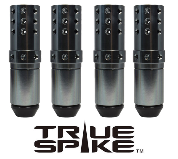 9/16-18 81MM LONG MUZZLE BRAKE FORGED STEEL LUG NUTS WITH ANODIZED ALUMINUM CAP 65-87 CHEVROLET (8 LUG) C20 C30 K20 K30  GMC 02-11 DODGE RAM 80-98 FORD F250 F350 // CAP: 25MM DIAMETER 30MM HEIGHT PART # LGC050