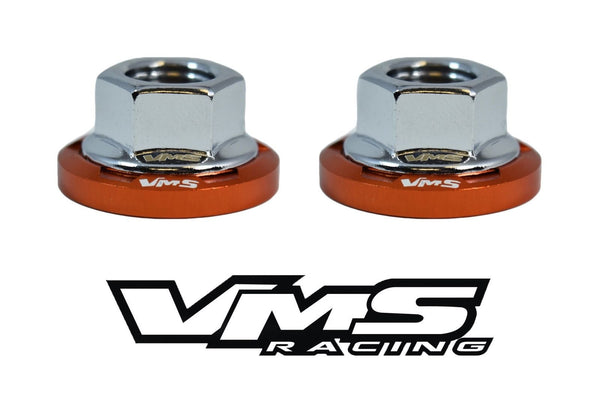 STRUT TOWER DRESS UP BILLET ALUMINUM WASHERS AND STEEL FLANGE NUTS // PART # STW001 & STN001