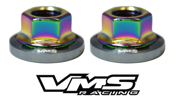 STRUT TOWER DRESS UP BILLET ALUMINUM WASHERS AND STEEL FLANGE NUTS // PART # STW001 & STN001