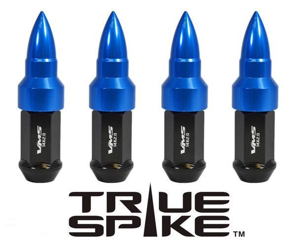 12X1.5 MM CNC MACHINED FORGED STEEL EXTENDED BULLET (25MM DIAMETER) LUG NUTS ANODIZED ALUMINUM CAPS // 25MM CAP DIAMETER 51MM CAP LENGTH PART NUMBER LGC023