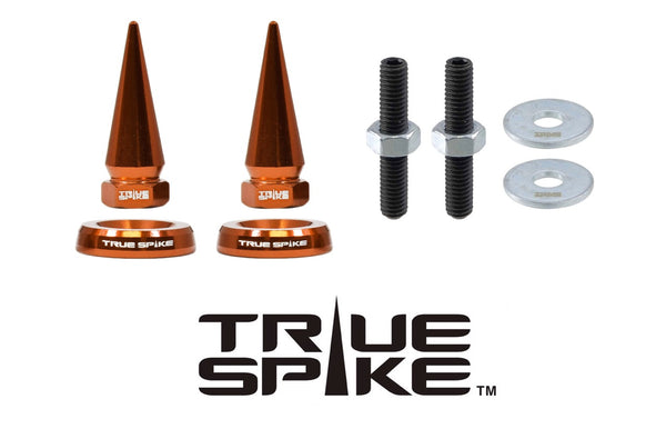 SPIKE or BULLET LICENSE PLATE FRAME WASHER BOLTS SCREWS CAPS FASTENERS COMPLETE KIT ANODIZED/CHROME/NEO CHROME // LPH002 & LPH005(BULLET) or LPH006(SPIKE)