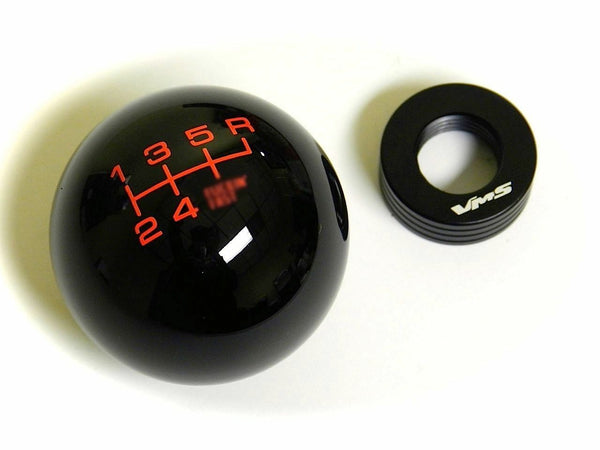 FUCKIN FAST SHIFT KNOB 5 & 6 SPEED 2" DIAMETER AVAILABLE IN BLACK RED OR WHITE 10x1.5 10x1.25 12x1.25 12x1.75 & 16x1.5 THREADS HONDA CIVIC ACURA INTEGRA MUSTANG CAMARO
