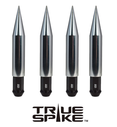 14x2.0 MM 177 MM 7 INCH LONG CNC MACHINED FORGED STEEL LUG NUTS BIG FAT SPIKE ANODIZED ALUMINUM TRUCK LENGTH 04-14 FORD F150 RAPTOR TREMOR EXPEDITION // CAP:  25MM DIAMETER 136MM LENGTH PART # LGC015