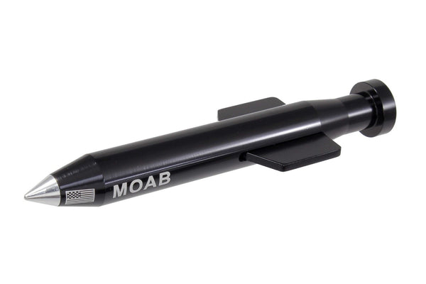 1 PIECE MOAB MOTHER OF ALL BOMBS BULLET STYLE ALUMINUM SHORT ANTENNA KIT WHITE, BLACK, GREEN, GUN METAL OR RED FINISH 5.5" INCHES LONG // PART # SA113