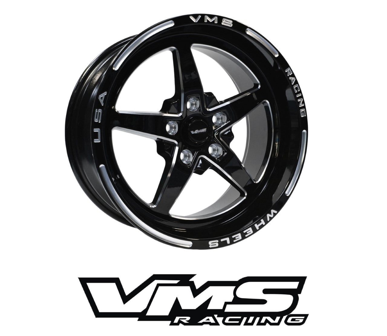 STREET DRAG RACE V-STAR WHEEL 17x8 5X114.3 35 OFFSET (5.88" BACKSPACING) // PART # VWST009