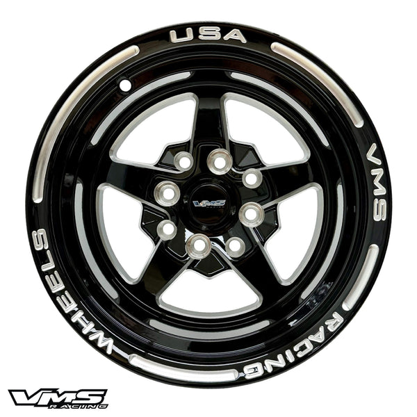 FRONT or REAR DRAG RACE V-STAR WHEEL 13X9 4X100/114.3 0 OFFSET GREAT FOR HONDA CIVIC CRX ACURA INTEGRA // PART # VWST001