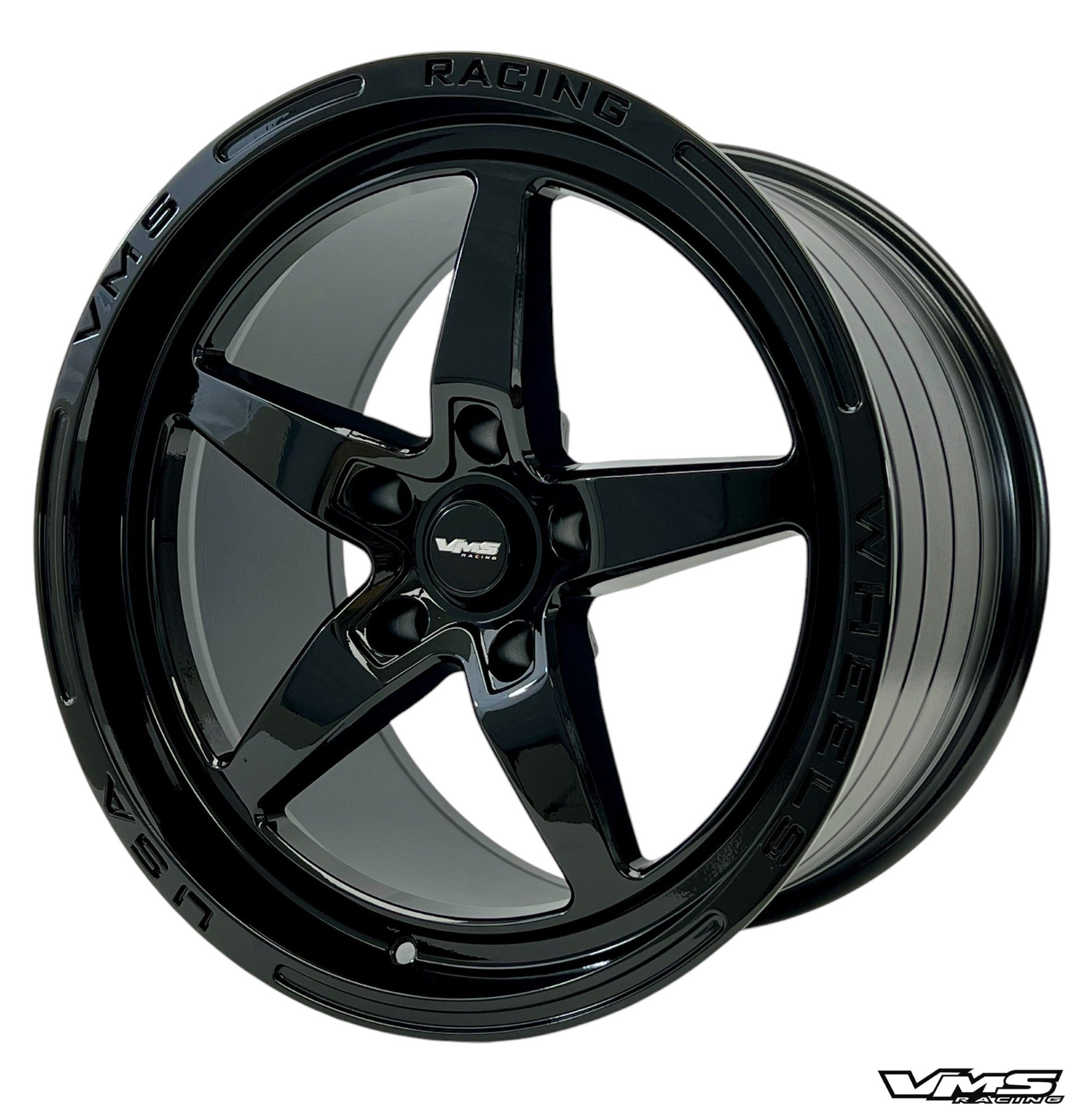 Vms Rims STREET DRAG RACE V-STAR REAR WHEEL 17x10 5X114.3 54 OFFSET FOR 2005-20 ...