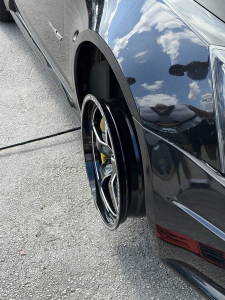 DRAG PACK STREET USE DRAG RACE V-STAR 17x10 44 OFFSET & 18x9.5 35 OFFSET 5X120 2009-2015 CADILLAC CTS-V COUPE BLACK MILLING // PART# VWST015 & VWST039