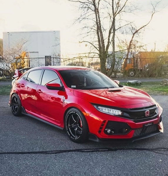 4 x STREET DRAG RACE V-STAR WHEEL 18x9.5 40 OFFSET (6.75 BACKSPACING) 5x120 for 2017-2021 HONDA CIVIC TYPE R FK8   // PART # VWST044