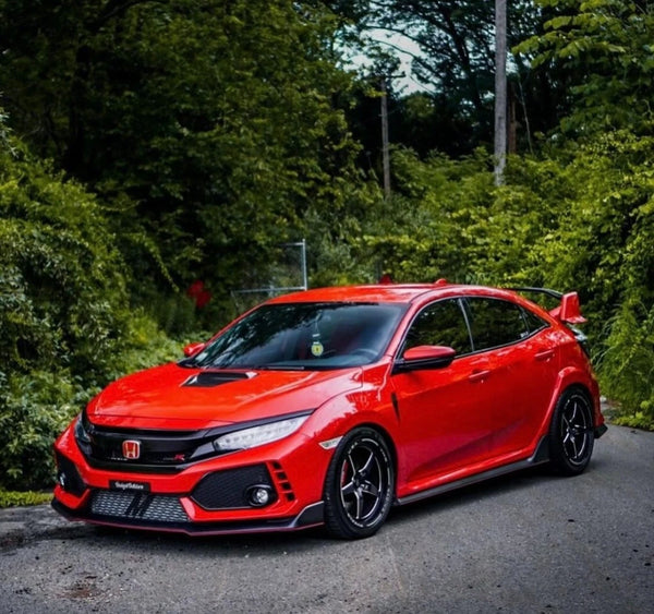 4 x STREET DRAG RACE V-STAR WHEEL 18x9.5 40 OFFSET (6.75 BACKSPACING) 5x120 for 2017-2021 HONDA CIVIC TYPE R FK8   // PART # VWST044