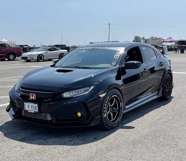 STREET DRAG RACE FRONT V-STAR WHEEL 17x10 5X120 44 OFFSET (7 1/4" BACKSPACING) RIMS WHEELS FOR HONDA CIVIC TYPE-R FK8 BLACK OR POLISHED // PART # VWST015, VWST029, VWST098