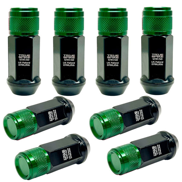 14x1.5 MM 68MM LONG 20MM WIDE GEN 2 TUNER STYLE STEEL LUG NUTS ANODIZED ALUMINUM CAP 00- UP CHEVROLET SILVERADO TAHOE GMC SIERRA 12-UP DODGE RAM 15-UP FORD F150 // 20MM CAP DIAMETER 17MM CAP LENGTH PART # LGC057