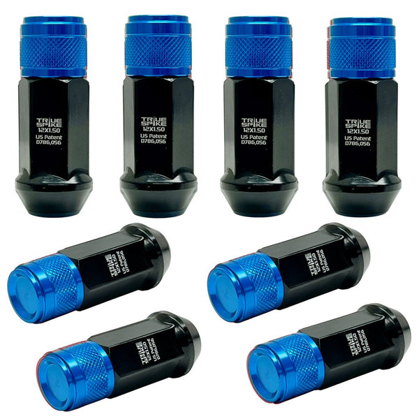 14x1.5 MM 68MM LONG 20MM WIDE GEN 2 TUNER STYLE STEEL LUG NUTS ANODIZED ALUMINUM CAP 00- UP CHEVROLET SILVERADO TAHOE GMC SIERRA 12-UP DODGE RAM 15-UP FORD F150 // 20MM CAP DIAMETER 17MM CAP LENGTH PART # LGC057