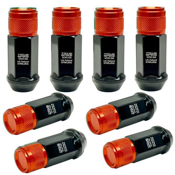 14x1.5 MM 68MM LONG 20MM WIDE GEN 2 TUNER STYLE STEEL LUG NUTS ANODIZED ALUMINUM CAP 00- UP CHEVROLET SILVERADO TAHOE GMC SIERRA 12-UP DODGE RAM 15-UP FORD F150 // 20MM CAP DIAMETER 17MM CAP LENGTH PART # LGC057