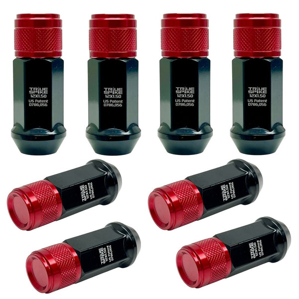 14x1.5 MM 68MM LONG 20MM WIDE GEN 2 TUNER STYLE STEEL LUG NUTS ANODIZED ALUMINUM CAP 00- UP CHEVROLET SILVERADO TAHOE GMC SIERRA 12-UP DODGE RAM 15-UP FORD F150 // 20MM CAP DIAMETER 17MM CAP LENGTH PART # LGC057